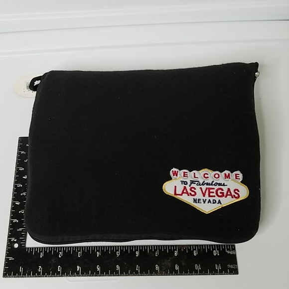 Las Vegas Bedding Las Vegas Zip Up Blanket Vintage Black Nos Bin7